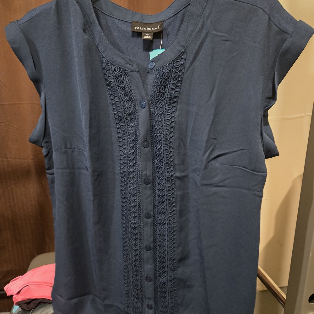 Women's Fortune & Ivy Teal Top